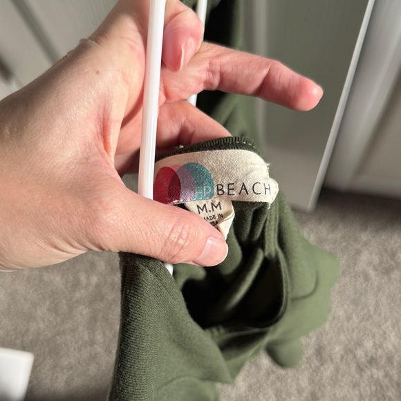 Free People Olive Green Backless Dress - Picture 2 of 4